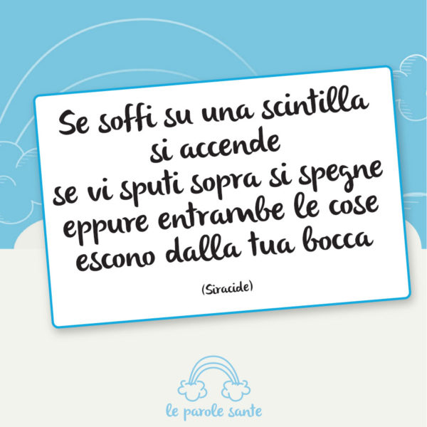 Se soffi su una scintilla…